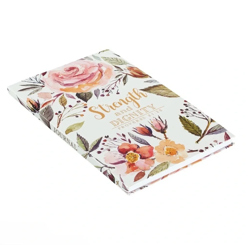Christian Journal Floral Artwork Bible Verse Hardcover Notebook